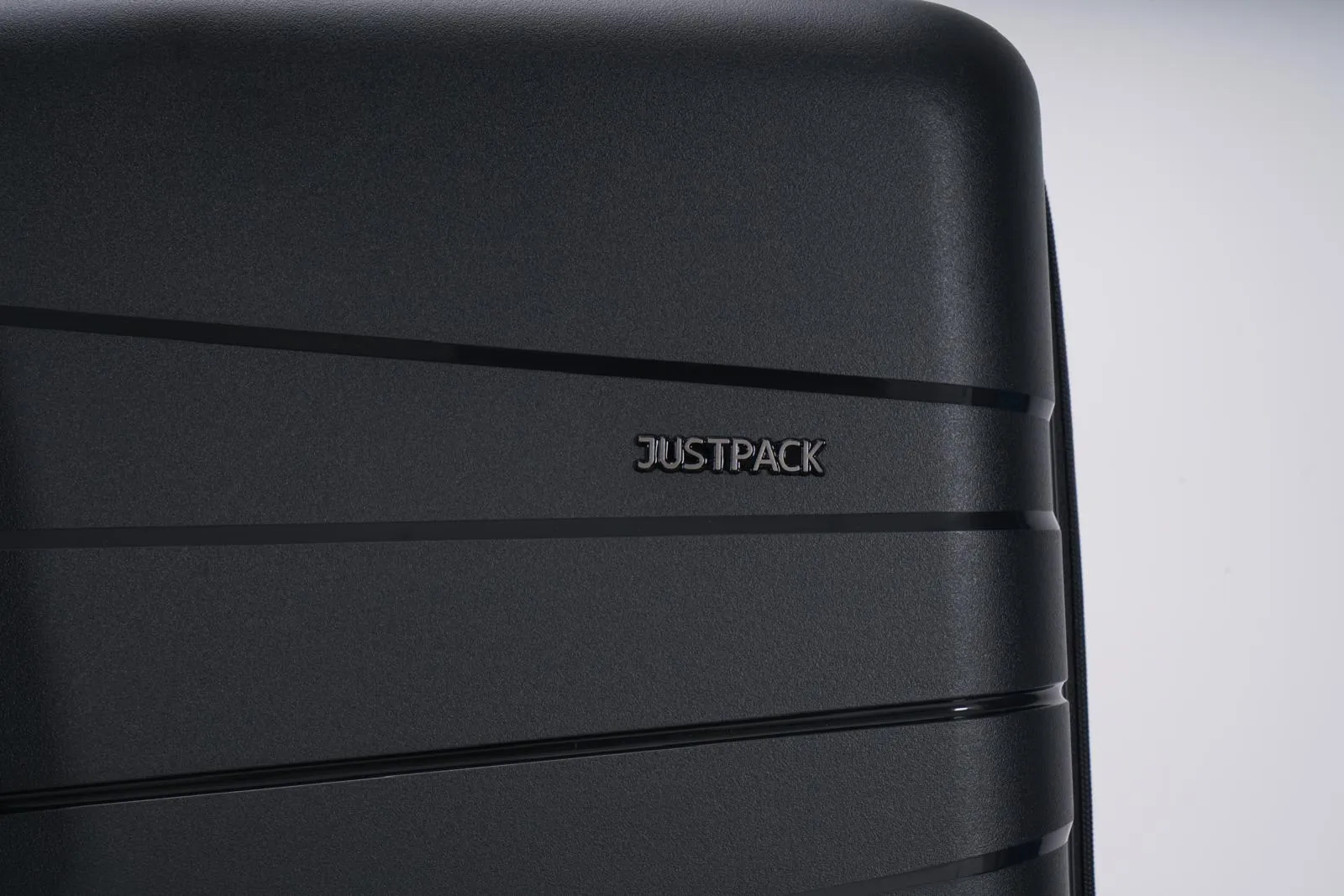 Justpack Pl106-  PP unbreakable 8 wheels Cabin Luggage - Black