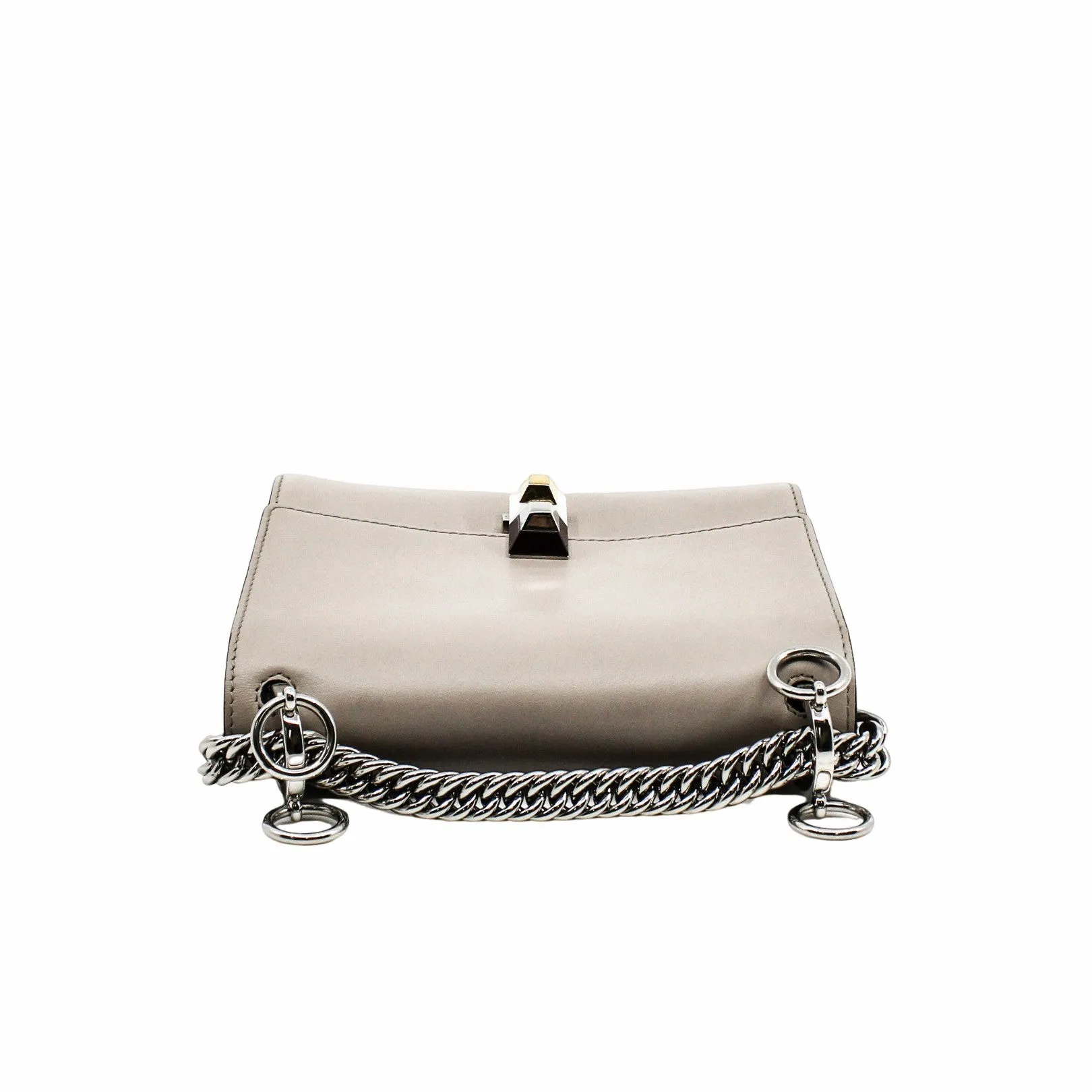 Kan I Shoulder Bag Small Calfskin grey