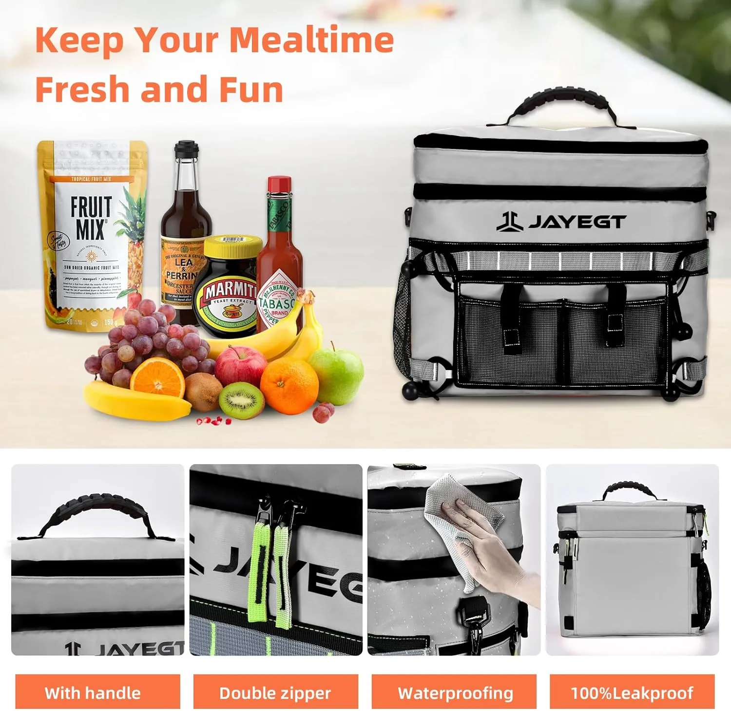 Kayak Cooler Behind Seat - Waterproof Cooler Bag Compatible with Lawn-Chair Seat Kayak，Kayak Accessories Camping Cooler, Portable Ice Chest for Fishing, Beach,Picnic, Trips
