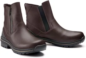 Kerrits Woodstock Waterproof Barn Boot – Durable Leather Women's Barn Work Boots, Wide Footbed, Front Zip, 1" Heel