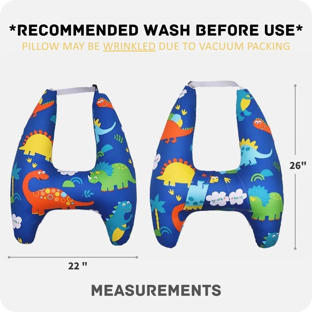 Kids' Travel Pillow Headrest Washable Cover Travel Pillow Cushion for The Back Seat of Car Seat Belt Adjuster for Child Sleeping Neck Shoulder Support Cushion Pad Cartoon Anime for Baby (Unicorn)