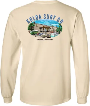 Koloa Surf Mens San Onofre Logo Long Sleeve Heavy Cotton Tee - Reg, Big and Tall