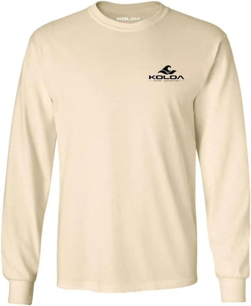 Koloa Surf Mens San Onofre Logo Long Sleeve Heavy Cotton Tee - Reg, Big and Tall