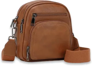 KouLi Buir Multi Pockets Crossbody Bags for Women Small Shoulder Handbag Purse