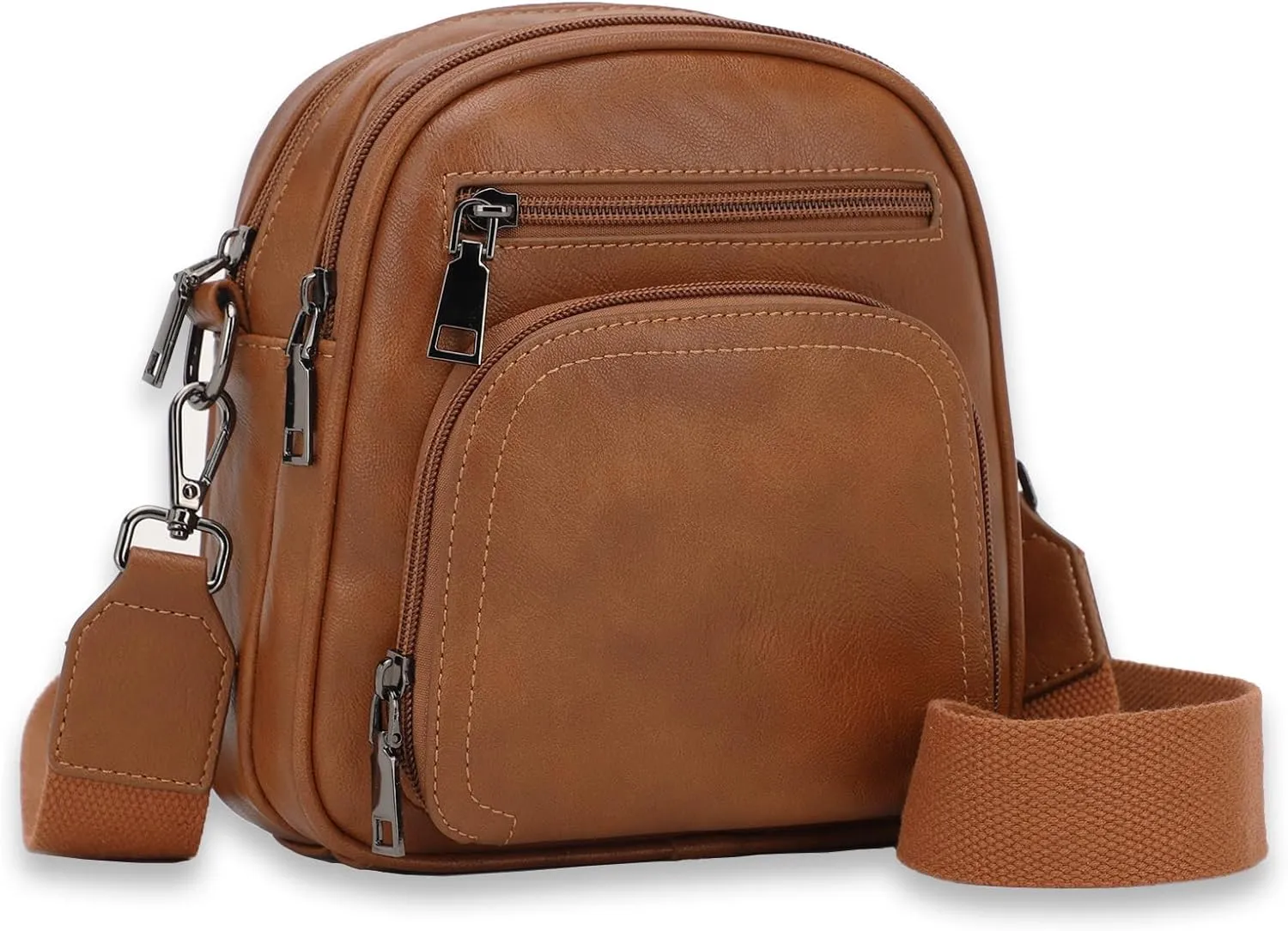 KouLi Buir Multi Pockets Crossbody Bags for Women Small Shoulder Handbag Purse