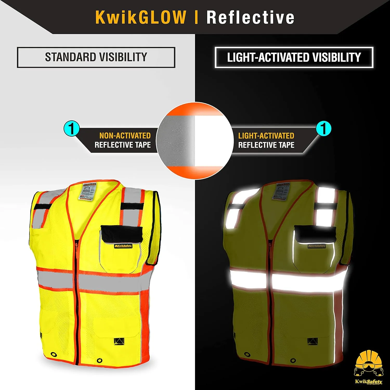 KwikSafety - Charlotte, NC - CLASSIC & SUPREME Safety Vest [Jumbo Pocket] Class 2 Work PPE ANSI Tested OSHA Compliant