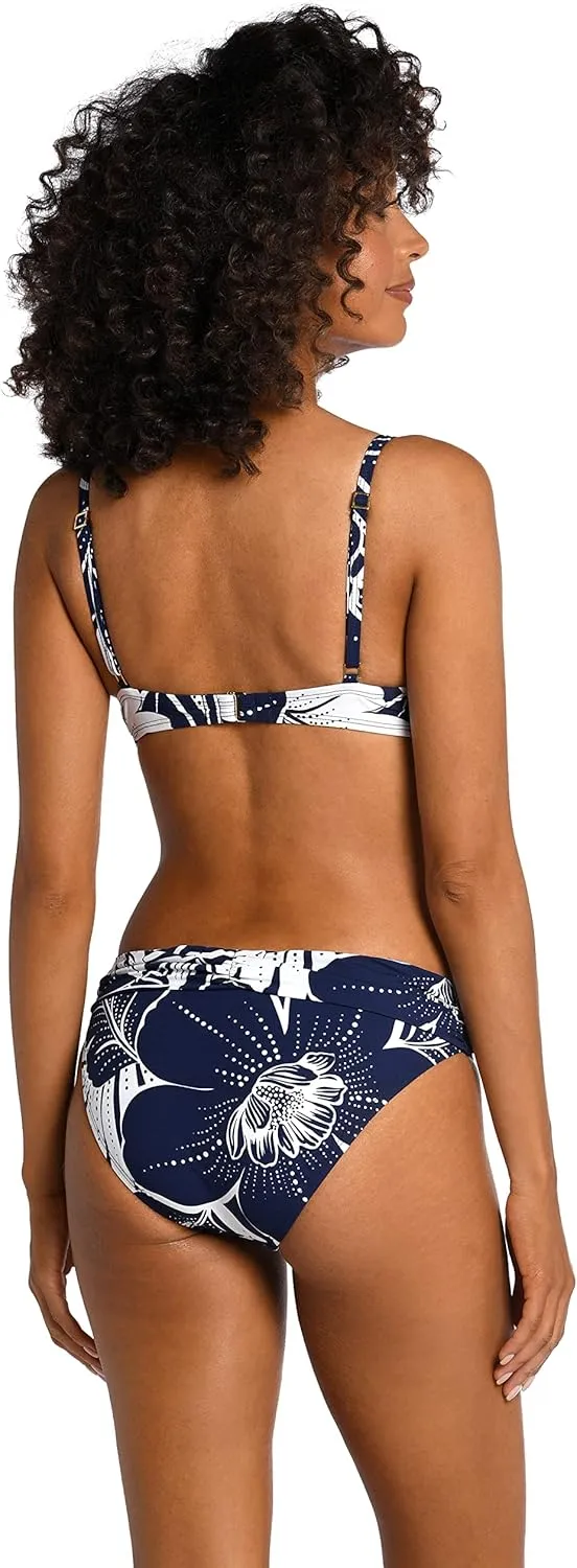La Blanca Women's Over The Shoulder Wrap Bikini Swimsuit Top