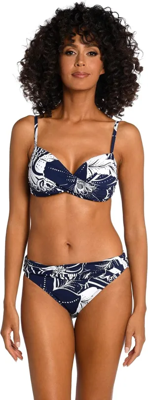 La Blanca Women's Over The Shoulder Wrap Bikini Swimsuit Top