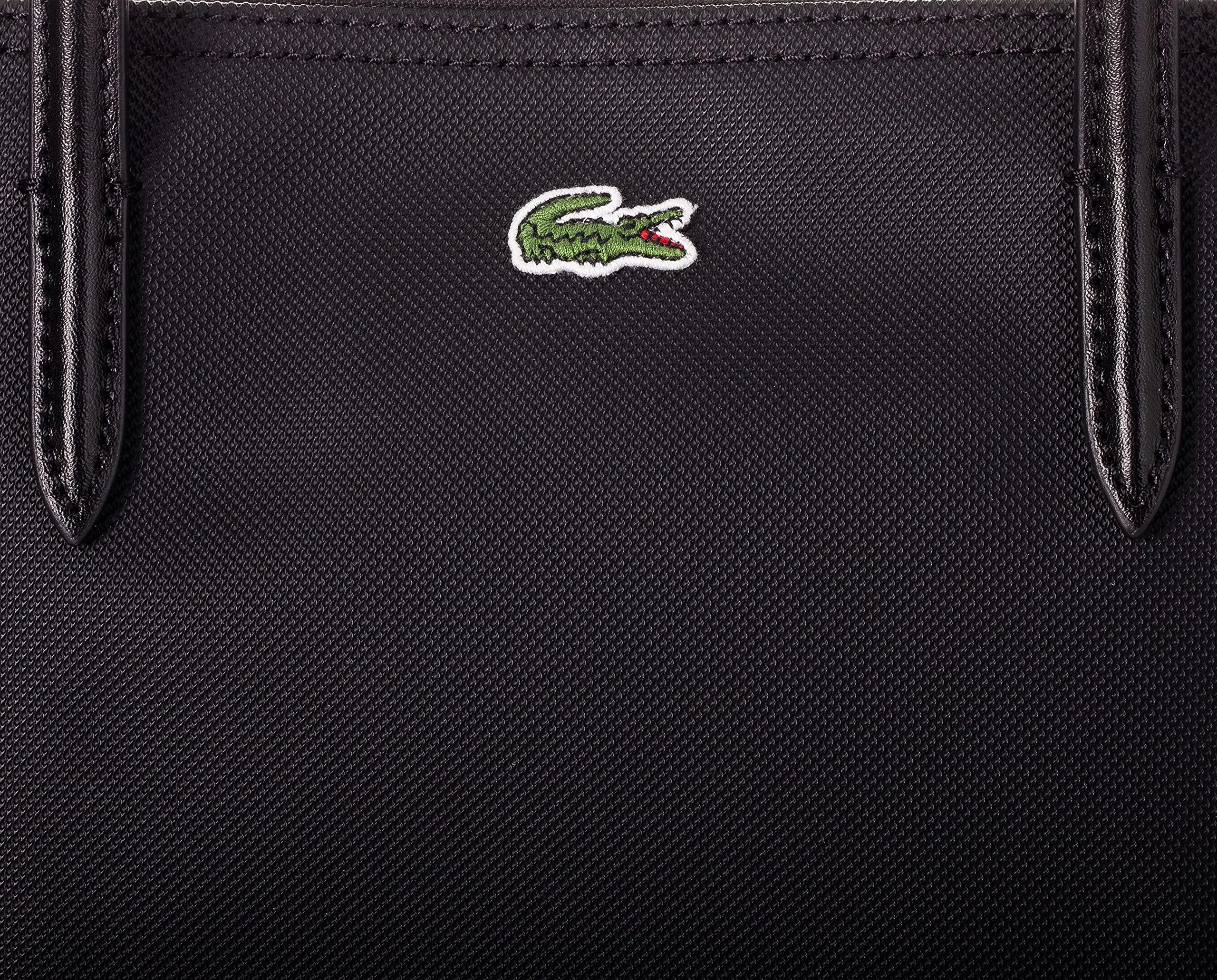 Lacoste womens L.12.12 Concept Small Shopping Bag, NF2037PO, black, One Size