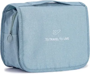 L&FY Hanging Travel Toiletry Bag Women's Cosmetic Organizer Makeup Pouch Men's Dopp Kits With Handle