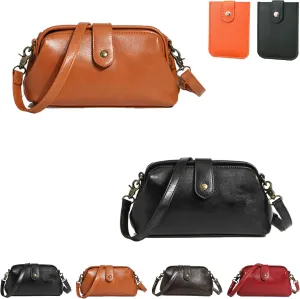 Langrents Handbag, Retro Handmade Leather Bag, Waterproof