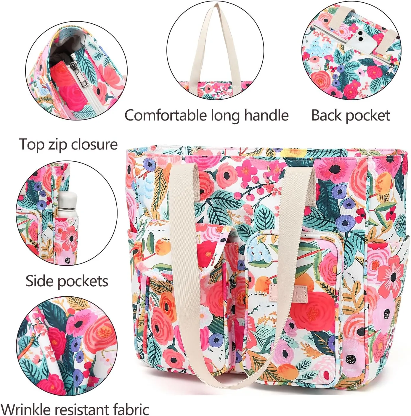 Laptop Tote Bag for Women 15.6 Inch Waterproof 16Pro Computer Bags Women Business Office Work Bag Briefcase