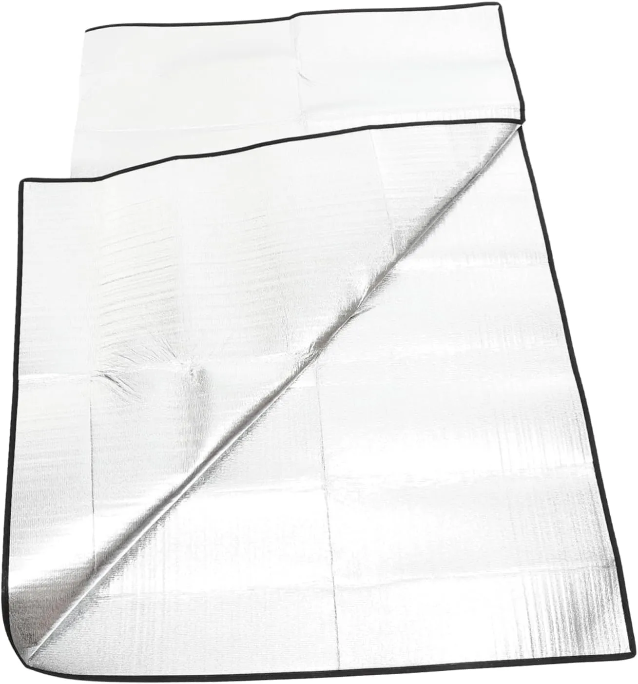 Large Foil Picnic Blanket Portable Outdoor Camping Mat for Hiking Festivals and Beach Use Compact Ground Cover for Family Enjoyment and Comfort