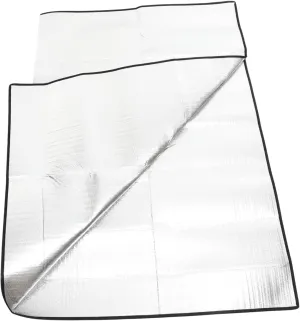 Large Foil Picnic Blanket Portable Outdoor Camping Mat for Hiking Festivals and Beach Use Compact Ground Cover for Family Enjoyment and Comfort