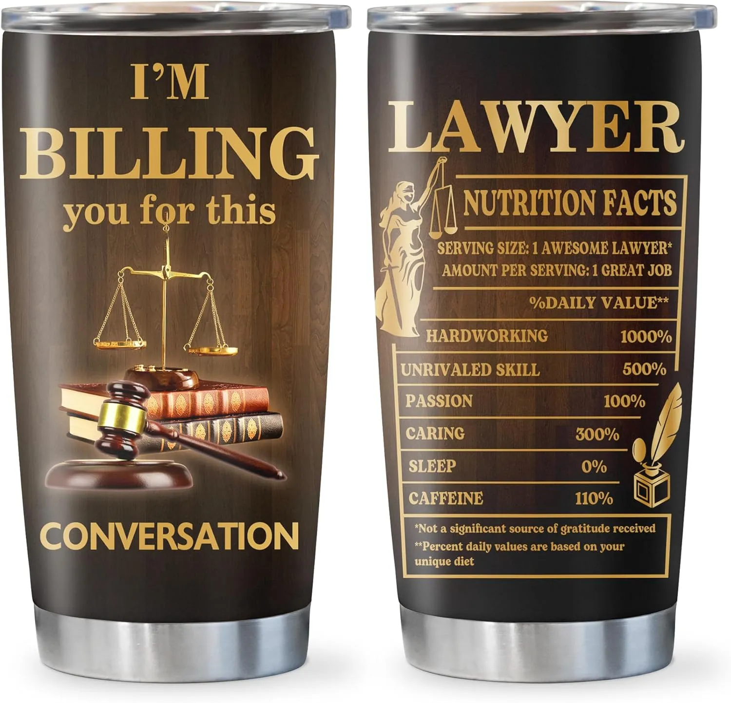 Lawyer Gifts for Women/Men, Law School Gifts for Law Student, Christmas/Appreciation/Birthday/Graduation Present for Attorney/Future Lawyer Tumbler 20oz