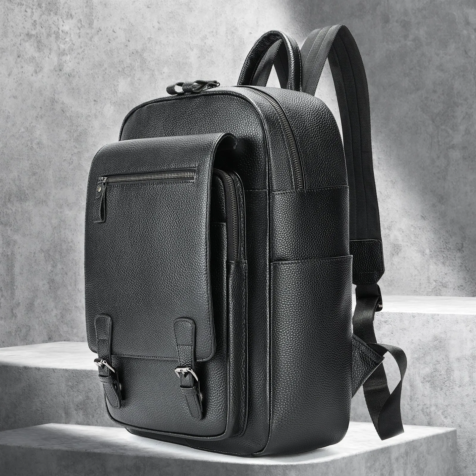 Layer Cowhide Business Commute Computer Large Backpacks