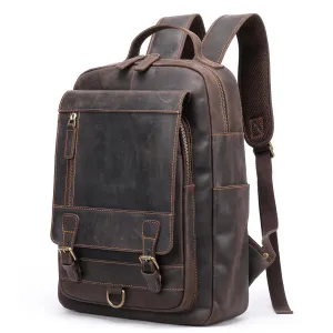 Layer Cowhide Business Commute Computer Large Backpacks