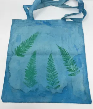 Leaf Print Tote Bags