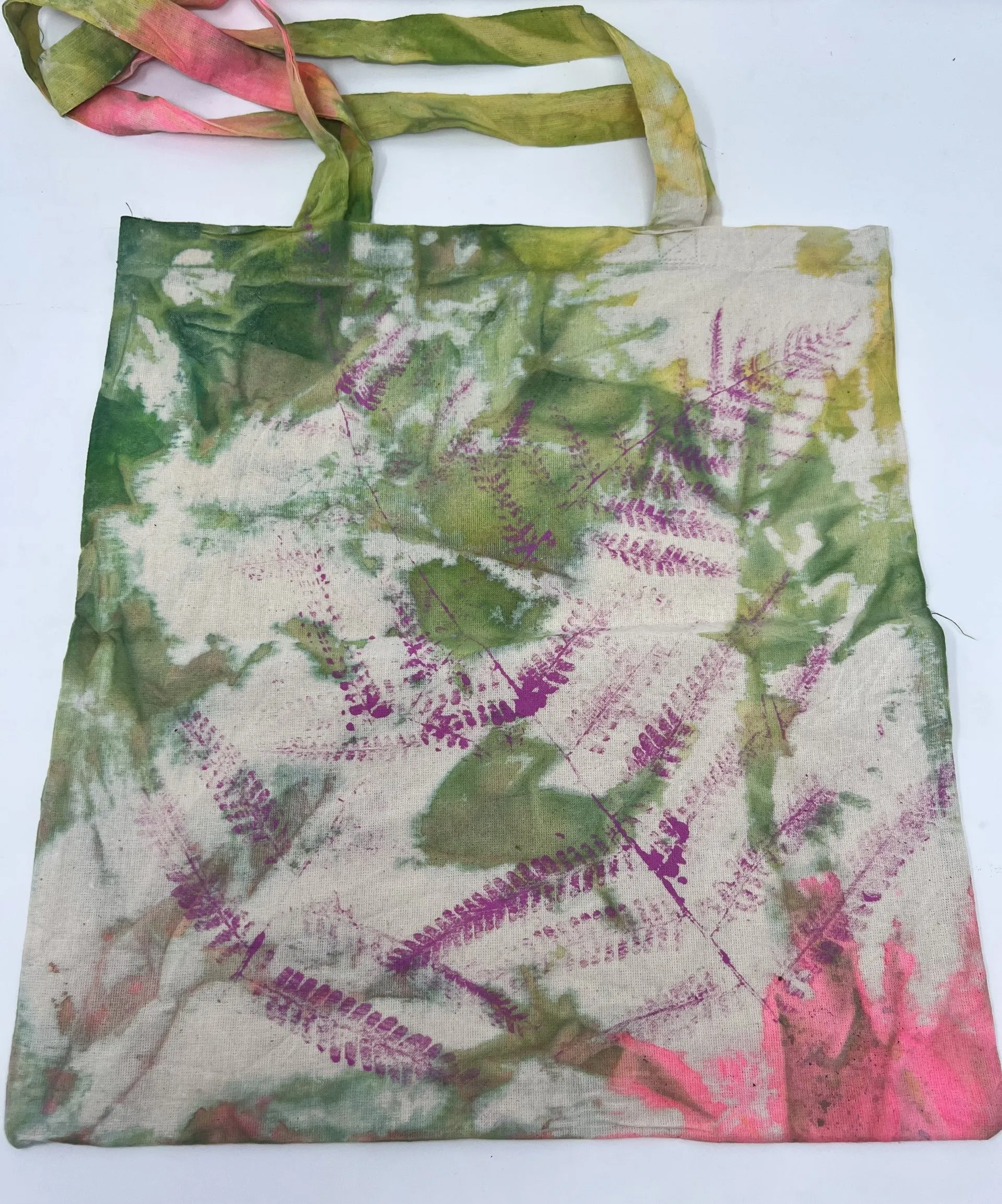 Leaf Print Tote Bags