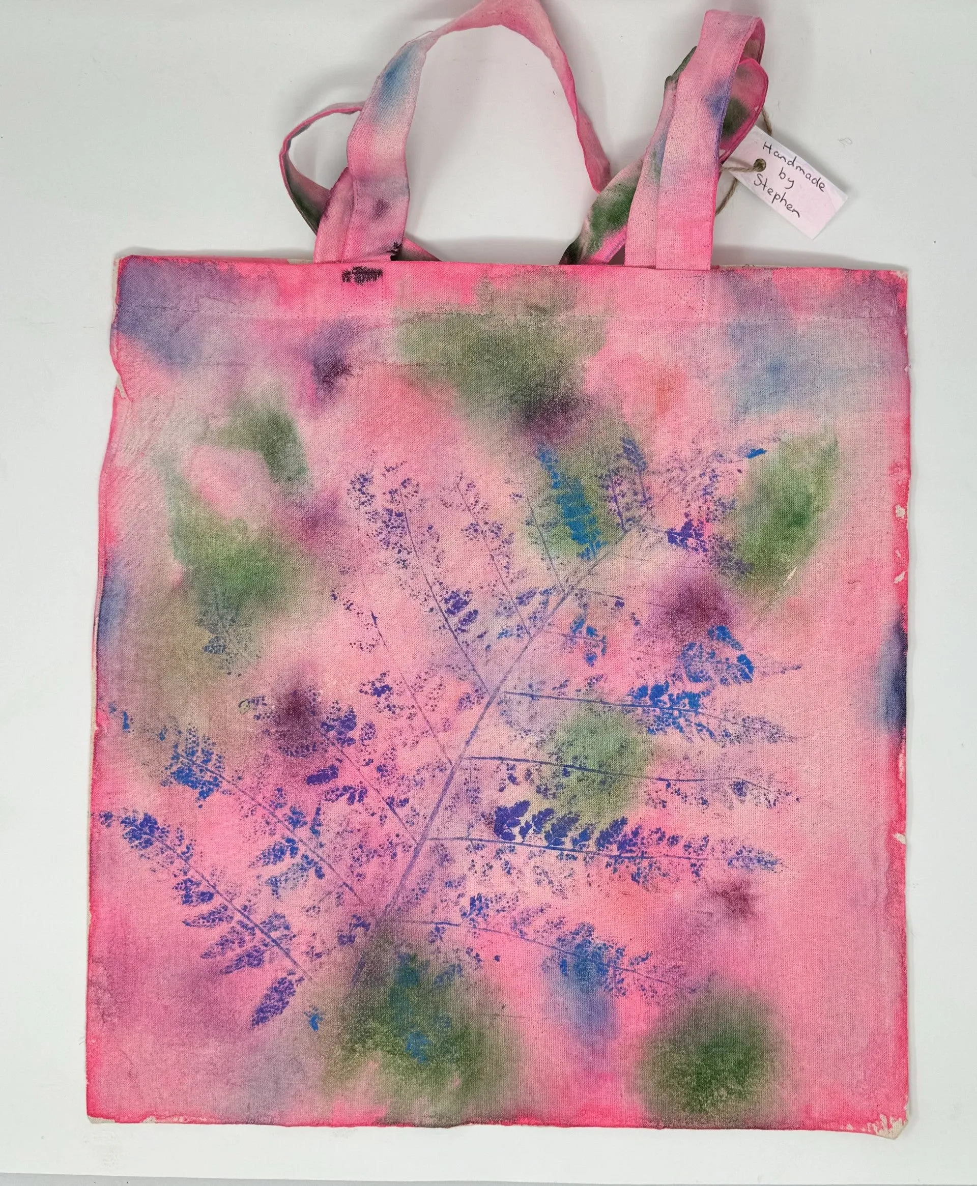 Leaf Print Tote Bags