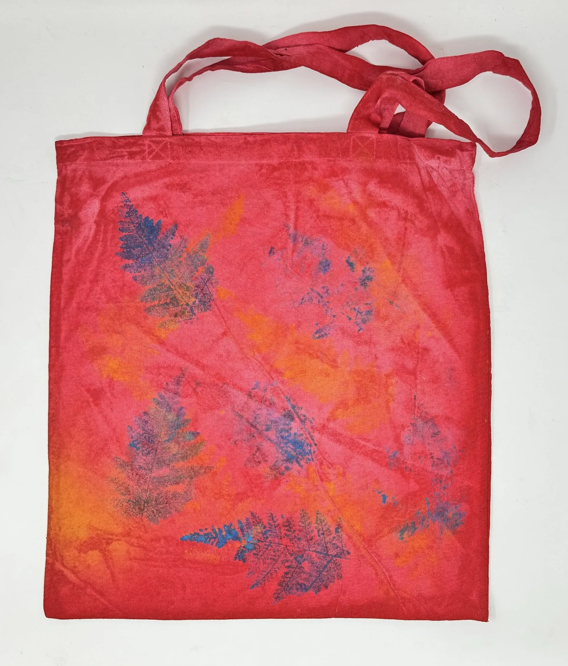 Leaf Print Tote Bags