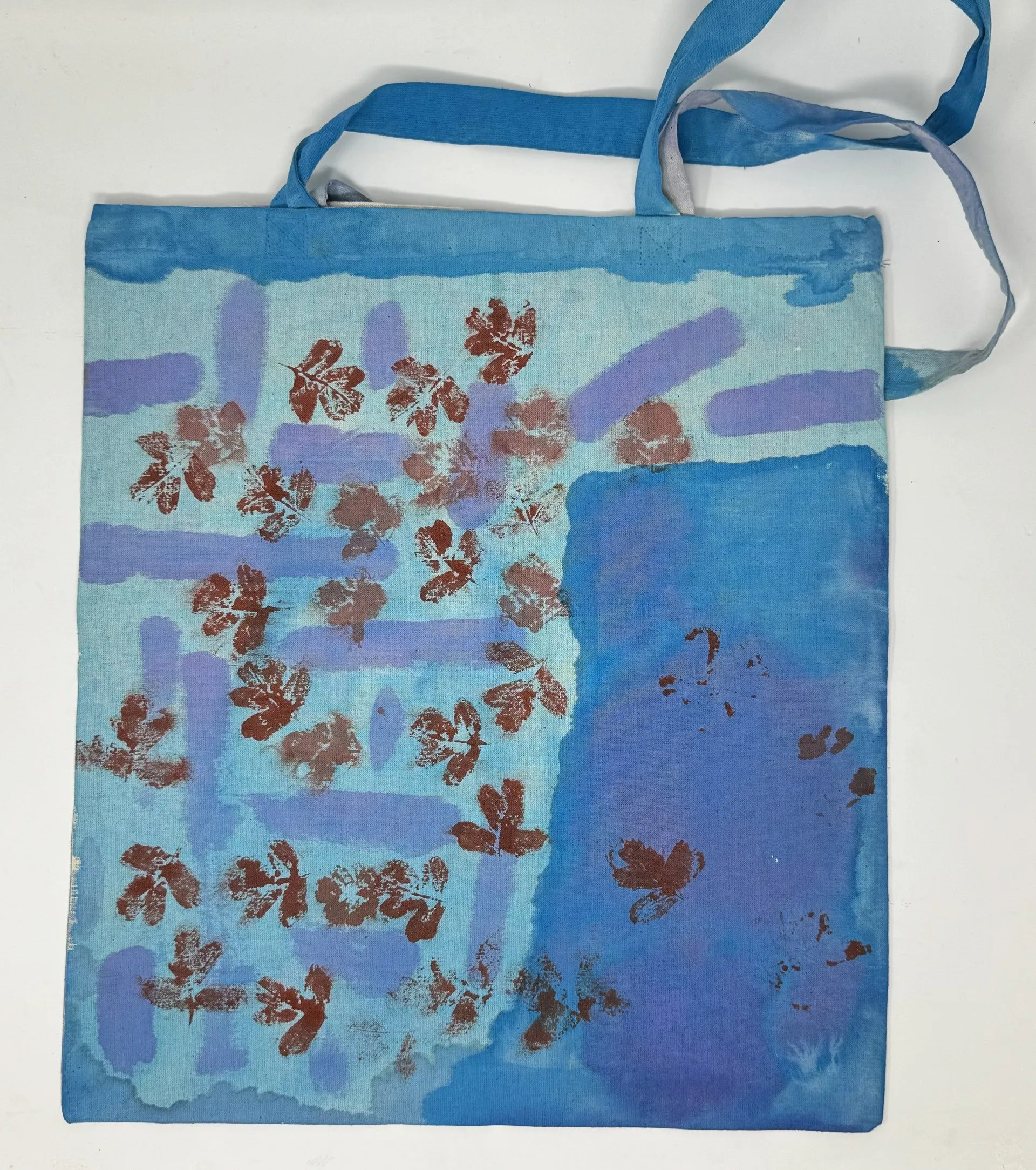 Leaf Print Tote Bags