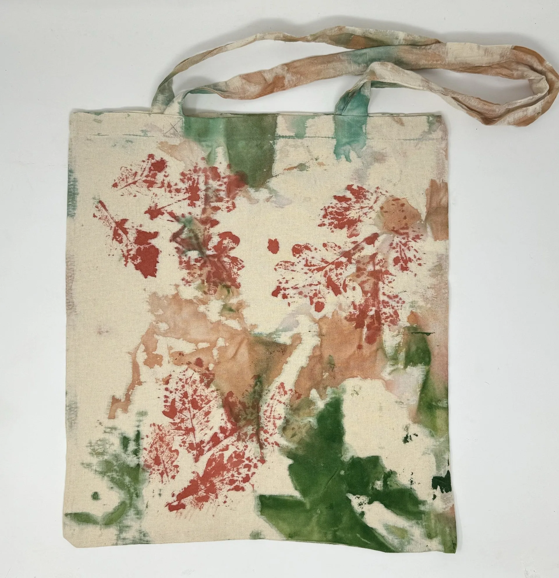 Leaf Print Tote Bags
