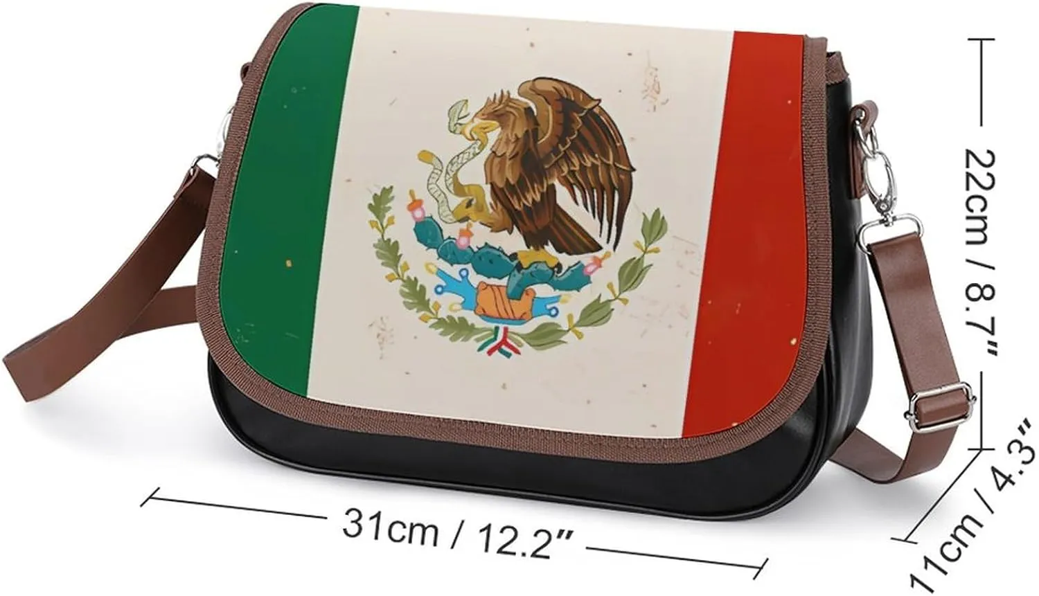 Leather Crossbody Bag for Women Men Strap Small Purse Wallet Shoulder Handbag