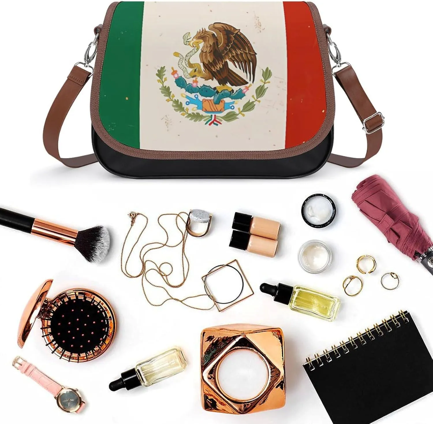Leather Crossbody Bag for Women Men Strap Small Purse Wallet Shoulder Handbag
