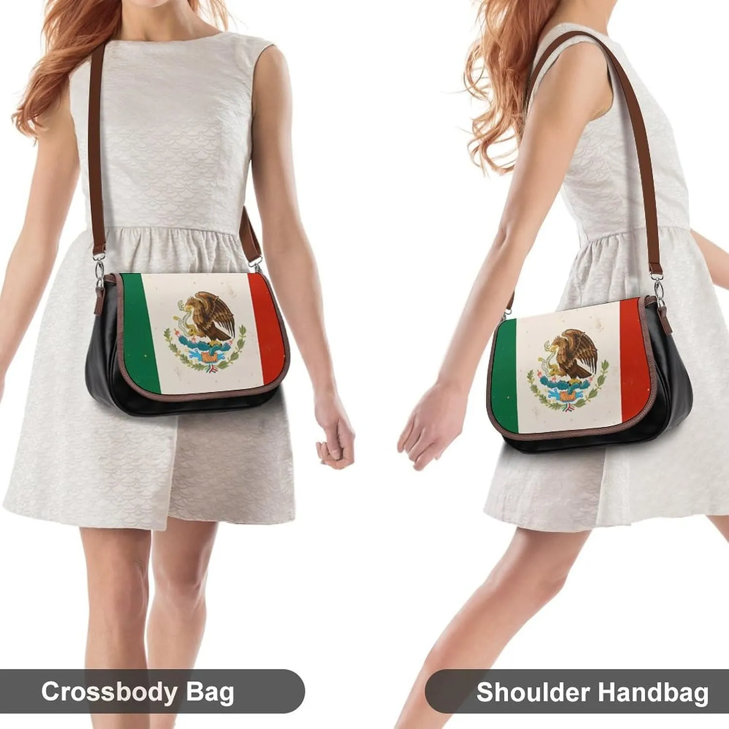 Leather Crossbody Bag for Women Men Strap Small Purse Wallet Shoulder Handbag