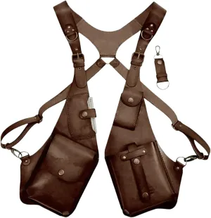Leather Shoulder Bag For Men, Anti Theft Harness Bag For Men, Medieval Leather Underarm Shoulder Bag, Adjustable Pu Leather