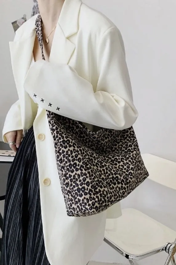 Leopard Print Tote Bag