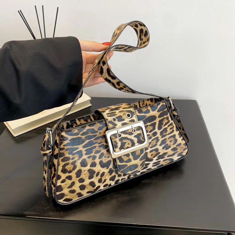 Leopard Underarm Bag Female Personality Trendy