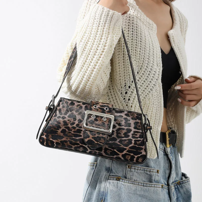 Leopard Underarm Bag Female Personality Trendy