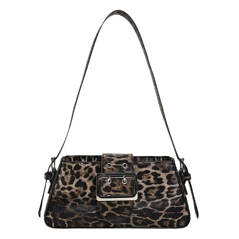 Leopard Underarm Bag Female Personality Trendy
