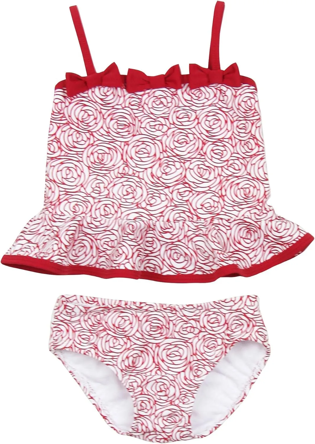 Little Girls' Tankini Regatta Roses, Sizes 12M-4