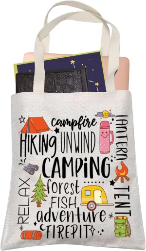 Love To Camp Waterproof Travel Bag Camping Forest Fish Adventure Shopping Bag Camper Life Gift