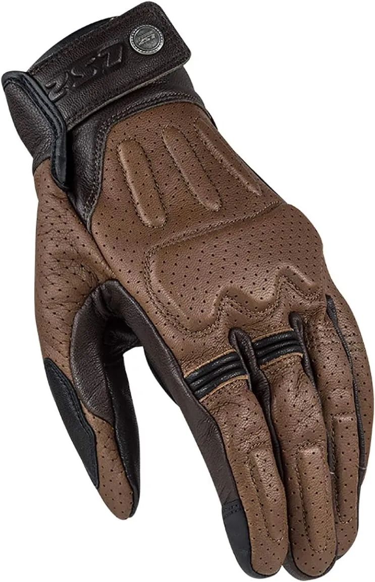 LS2 Helmets Rust Glove (Brown - Medium)