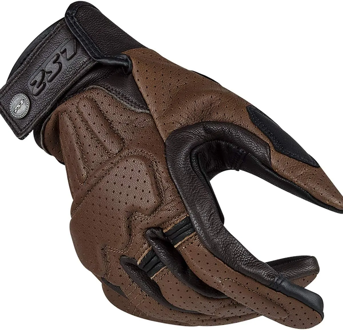LS2 Helmets Rust Glove (Brown - Medium)