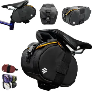 Lumiere & Co. Maximus Magnetic Bike Seat Bag – Quick-Attach Saddle Bag with AquaGuard Zippers, Secure Under-Seat Storage for Cycling Gear & Accessories