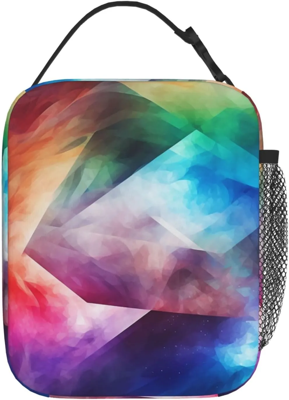 Lunch Bag Insulated Lunch Box for Women Men Cooler Bag Reusable Lunch Bag Complex Color Lunch Tote Bag for Work