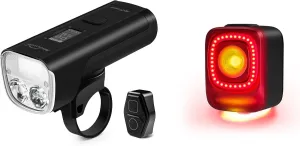 Magicshine ALLTY 1500S & SEEMEE 200 Bike Light Set: Powerful Front & Rear Bike Led Lights for Night Riding