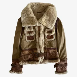 Marlboro Classics Pilot Jacket With Leather Trim (Womenswear)