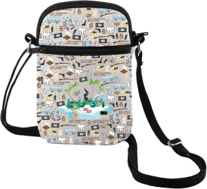 MEIKIUP TV Show Character Crossbody Bag Thriller Series Gift for Fans TV Show Character Shoulder Bag