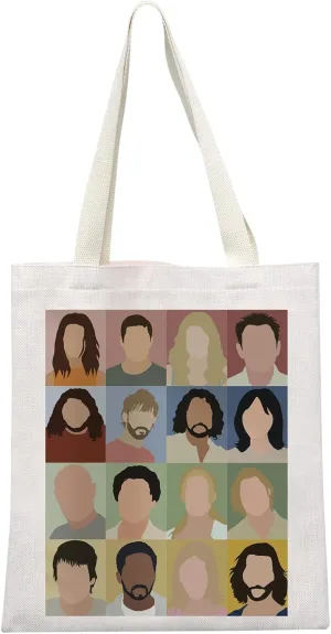 MEIKIUP TV Show Character Tote Bag Thriller Series Gift for Fans TV Show Character Shoulder Bag