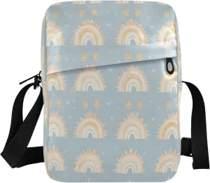 Men's and Women's Crossbody Bag, Adjustable Shoulder Strap Shoulder Bag, Crossbody Purse Storage Cell Phone Purse, Suitable for Daily Use Crossbody Bags (Beautiful Rainbow)