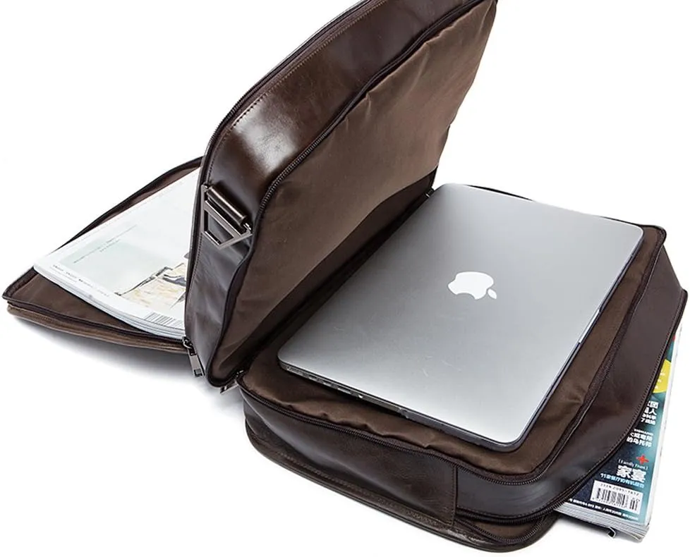 Men's Casual Leather Briefcase