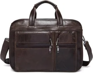 Men's Casual Leather Briefcase