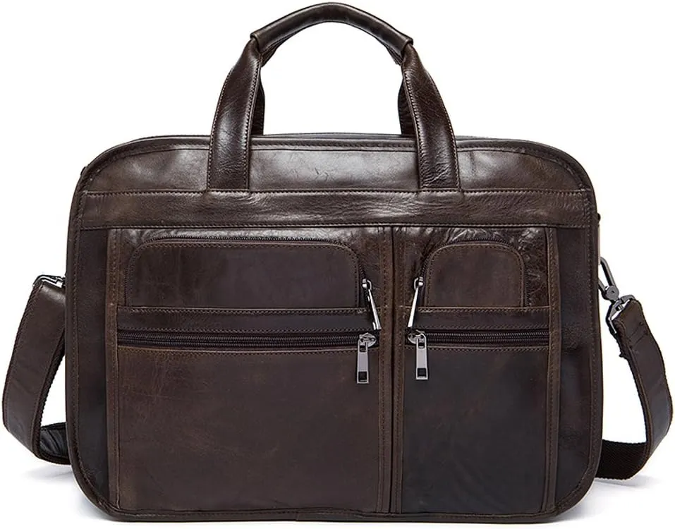 Men's Casual Leather Briefcase