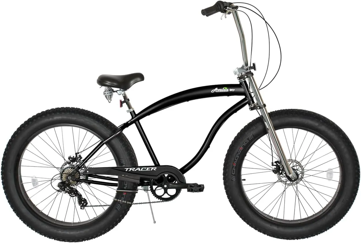 MICARGI Upgrade Avalon Beach Cruiser with Fat Tires, Extra Long Bike Frame for Adults, Men and Women